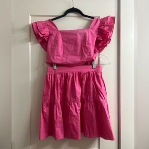 NWT Medium Baevely Pink Skirt Set